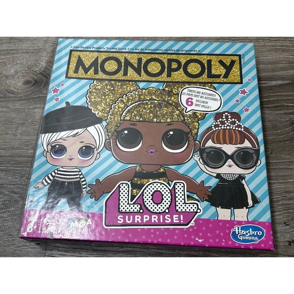 Hasbro LOL Surprise Edition  Monopoly B2 Board Game - Picture 1 of 5